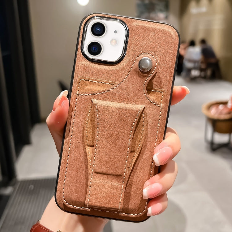 جراب هاتف من الجلد مع حامل بطاقات دوار جانبي، مناسب لأجهزة iPhone 12 Pro وiPhone 12 وiPhone 11 Pro Max وiPhone 11 Pro وiPhone 11