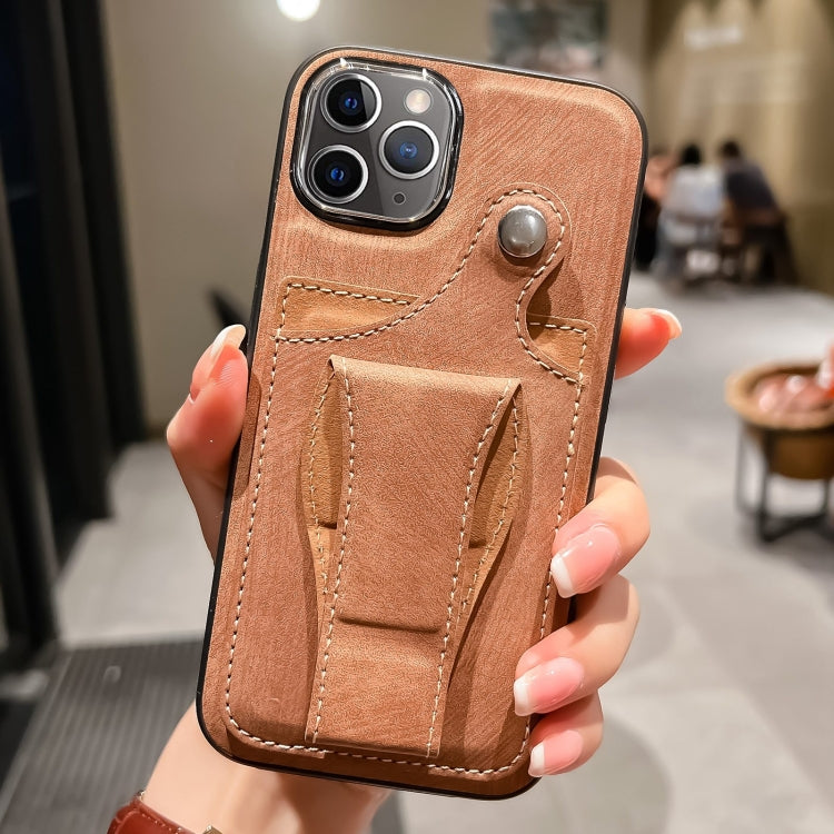 جراب هاتف من الجلد مع حامل بطاقات دوار جانبي، مناسب لأجهزة iPhone 12 Pro وiPhone 12 وiPhone 11 Pro Max وiPhone 11 Pro وiPhone 11