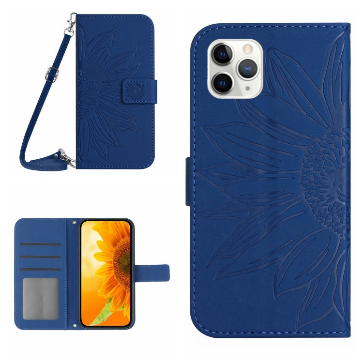 جراب هاتف جلدي قلاب بنمط زهرة الشمس، مناسب لأجهزة iPhone 11 وiPhone 11 Pro وiPhone 11 Pro Max وiPhone 12 mini