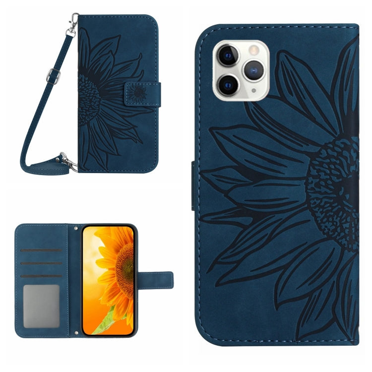 جراب هاتف جلدي قلاب بنمط زهرة الشمس، مناسب لأجهزة iPhone 11 وiPhone 11 Pro وiPhone 11 Pro Max وiPhone 12 mini