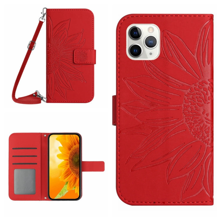 جراب هاتف جلدي قلاب بنمط زهرة الشمس، مناسب لأجهزة iPhone 11 وiPhone 11 Pro وiPhone 11 Pro Max وiPhone 12 mini