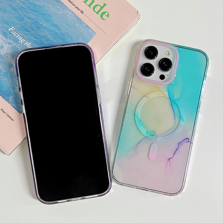 جراب هاتف ماج سيف رخامي مزدوج الجوانب، مناسب لأجهزة iPhone 14 Plus وiPhone 14 Pro وiPhone 14 Pro Max