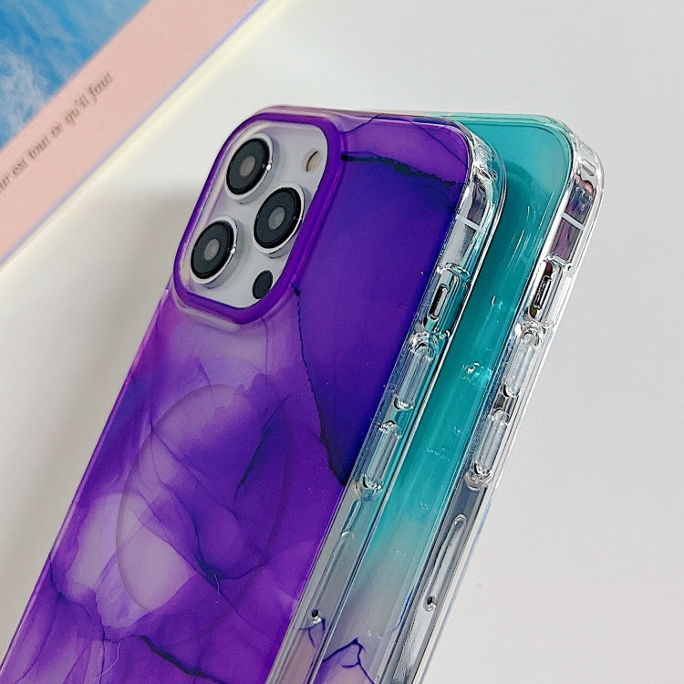 جراب هاتف ماج سيف رخامي مزدوج الجوانب، مناسب لأجهزة iPhone 14 Plus وiPhone 14 Pro وiPhone 14 Pro Max