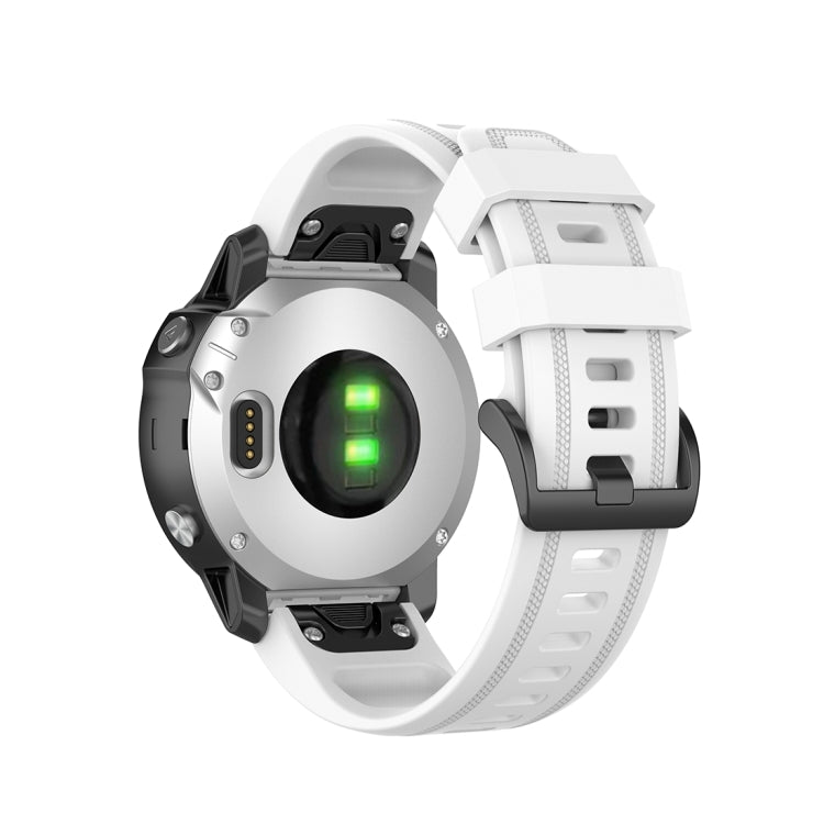 For Garmin Fenix 6S 20mm Quick Release Official Texture Wrist Strap Watchband, with Plastic Button, with Metal Button