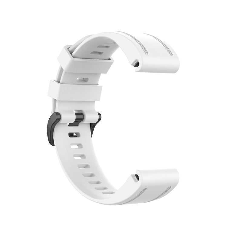 For Garmin Fenix 6S 20mm Quick Release Official Texture Wrist Strap Watchband, with Plastic Button, with Metal Button