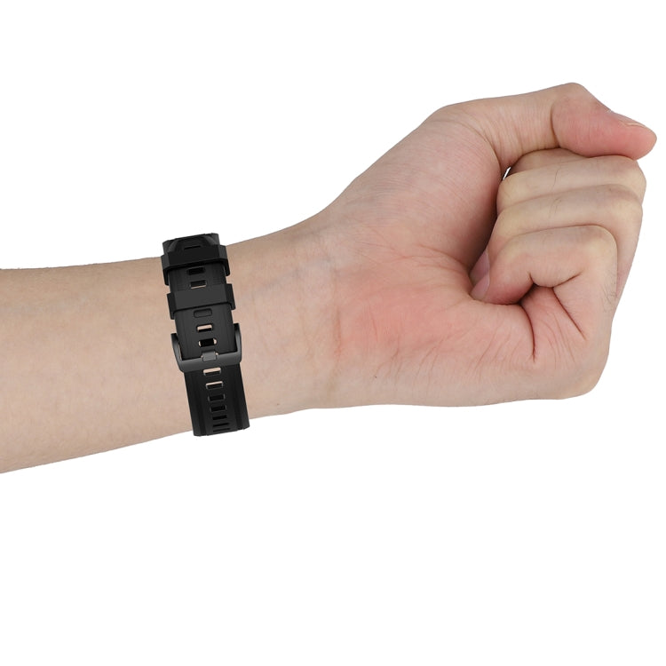 For Garmin Fenix 6S 20mm Quick Release Official Texture Wrist Strap Watchband, with Plastic Button, with Metal Button
