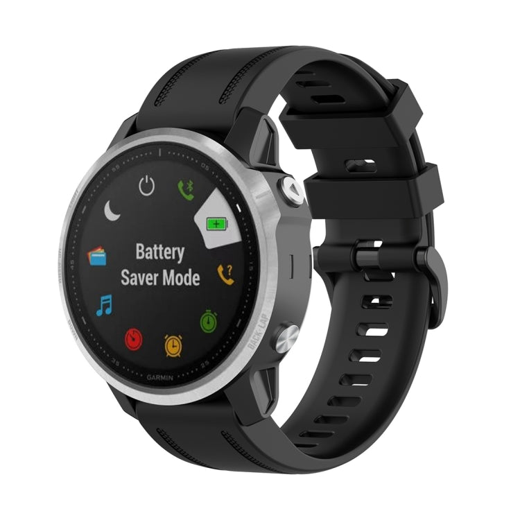 For Garmin Fenix 6S 20mm Quick Release Official Texture Wrist Strap Watchband, with Plastic Button, with Metal Button