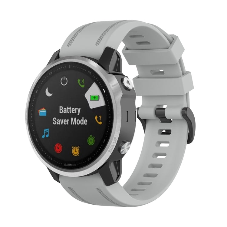 For Garmin Fenix 6S 20mm Quick Release Official Texture Wrist Strap Watchband, with Plastic Button, with Metal Button