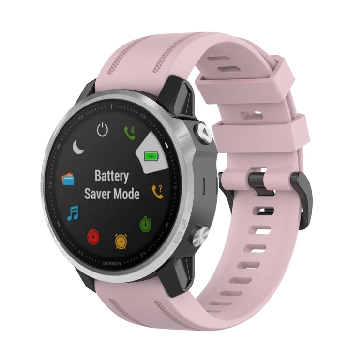 For Garmin Fenix 6S 20mm Quick Release Official Texture Wrist Strap Watchband, with Plastic Button, with Metal Button
