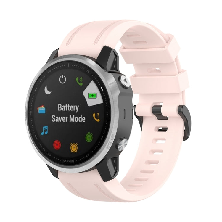 For Garmin Fenix 6S 20mm Quick Release Official Texture Wrist Strap Watchband, with Plastic Button, with Metal Button