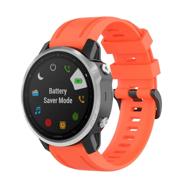 For Garmin Fenix 6S 20mm Quick Release Official Texture Wrist Strap Watchband, with Plastic Button, with Metal Button