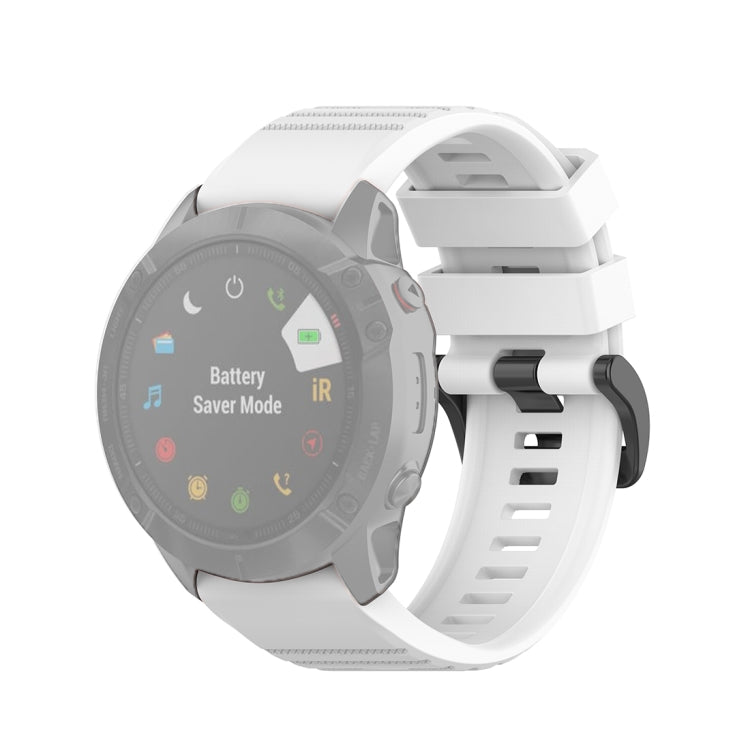 For Garmin Fenix 6X 26mm Quick Release Official Texture Wrist Strap Watchband, with Plastic Button, with Metal Button