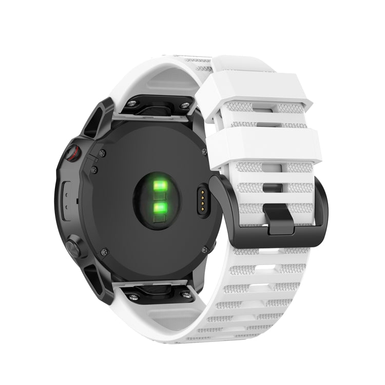 For Garmin Fenix 6X 26mm Quick Release Official Texture Wrist Strap Watchband, with Plastic Button, with Metal Button