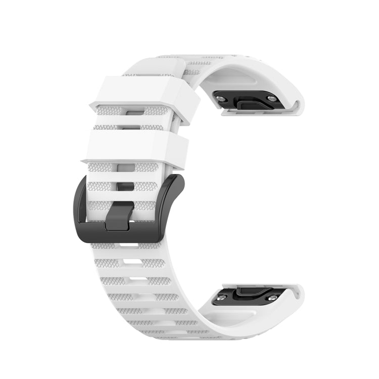 For Garmin Fenix 6X 26mm Quick Release Official Texture Wrist Strap Watchband, with Plastic Button, with Metal Button