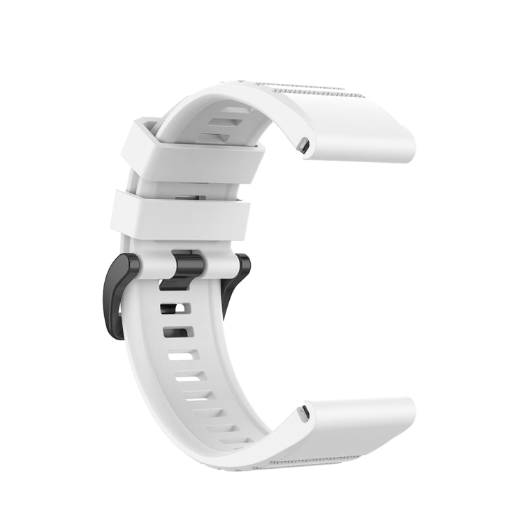 For Garmin Fenix 6X 26mm Quick Release Official Texture Wrist Strap Watchband, with Plastic Button, with Metal Button