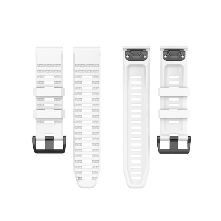For Garmin Fenix 6X 26mm Quick Release Official Texture Wrist Strap Watchband, with Plastic Button, with Metal Button