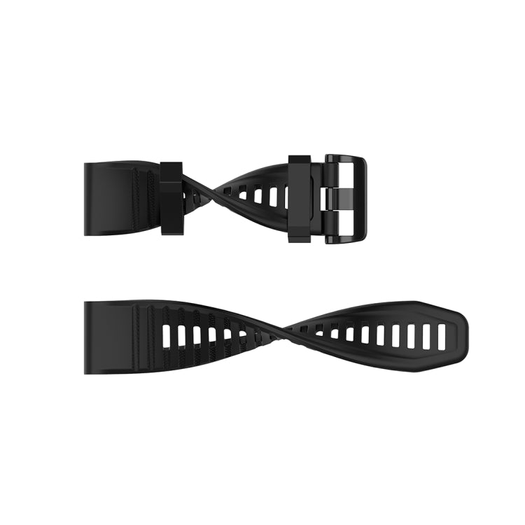For Garmin Fenix 6X 26mm Quick Release Official Texture Wrist Strap Watchband, with Plastic Button, with Metal Button