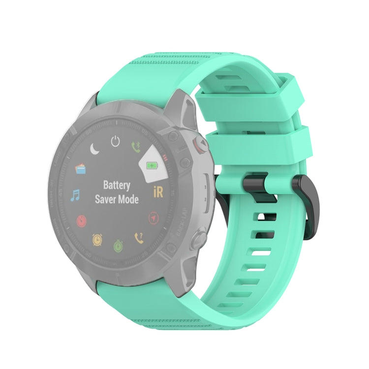 For Garmin Fenix 6X 26mm Quick Release Official Texture Wrist Strap Watchband, with Plastic Button, with Metal Button