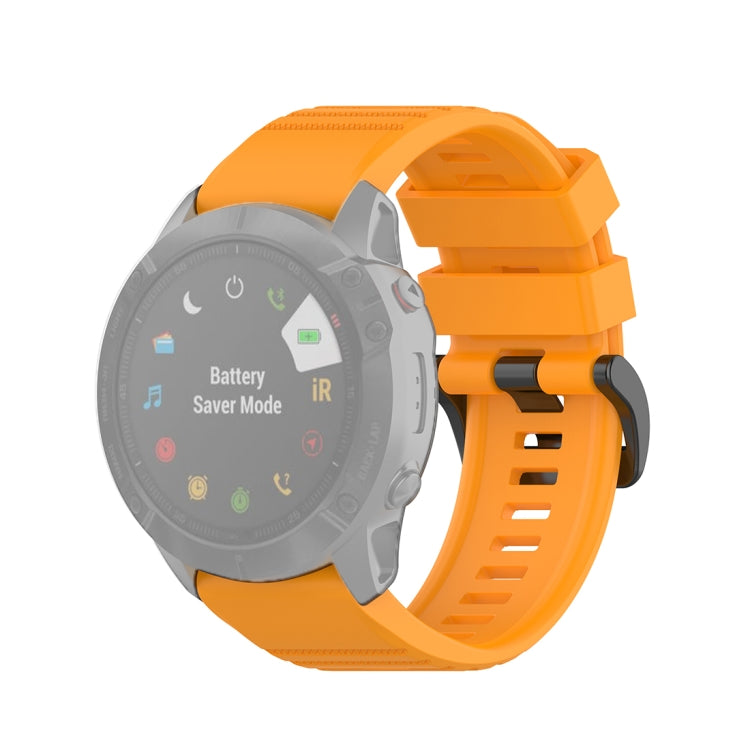 For Garmin Fenix 6X 26mm Quick Release Official Texture Wrist Strap Watchband, with Plastic Button, with Metal Button