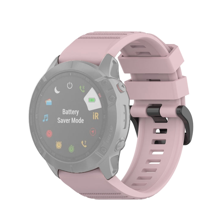 For Garmin Fenix 6X 26mm Quick Release Official Texture Wrist Strap Watchband, with Plastic Button, with Metal Button