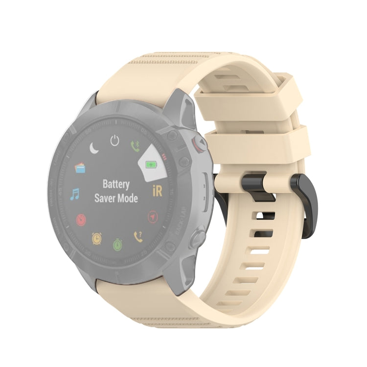 For Garmin Fenix 6X 26mm Quick Release Official Texture Wrist Strap Watchband, with Plastic Button, with Metal Button