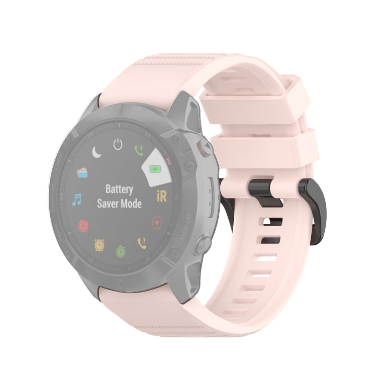 For Garmin Fenix 6X 26mm Quick Release Official Texture Wrist Strap Watchband, with Plastic Button, with Metal Button