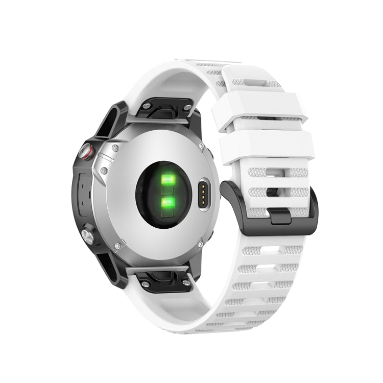 For Garmin Fenix 6 22mm Quick Release Official Texture Wrist Strap Watchband, with Plastic Button, with Metal Button