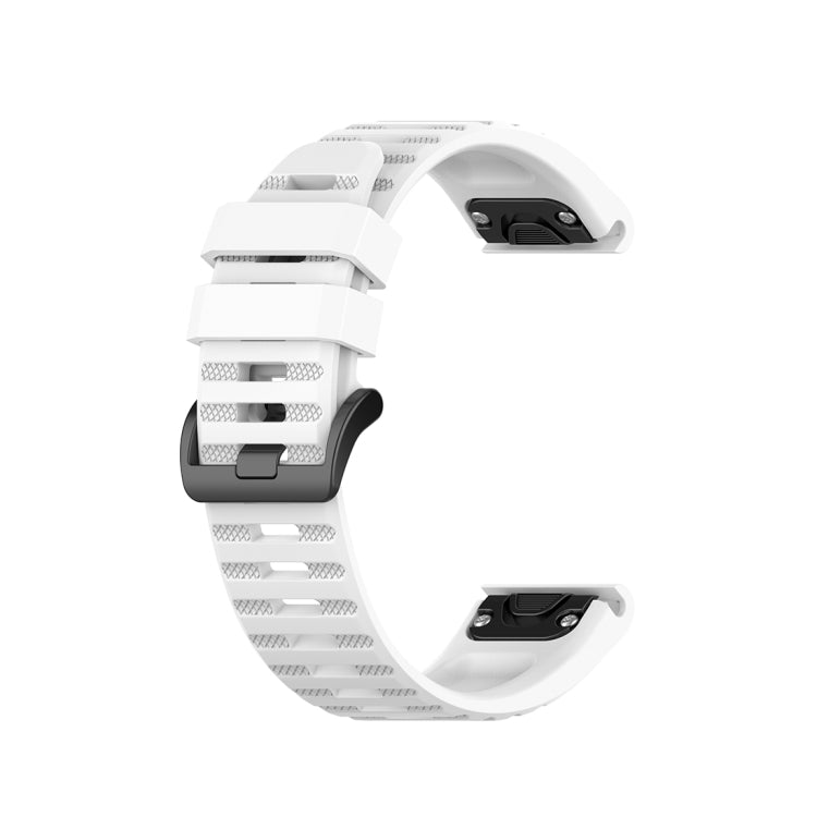 For Garmin Fenix 6 22mm Quick Release Official Texture Wrist Strap Watchband, with Plastic Button, with Metal Button