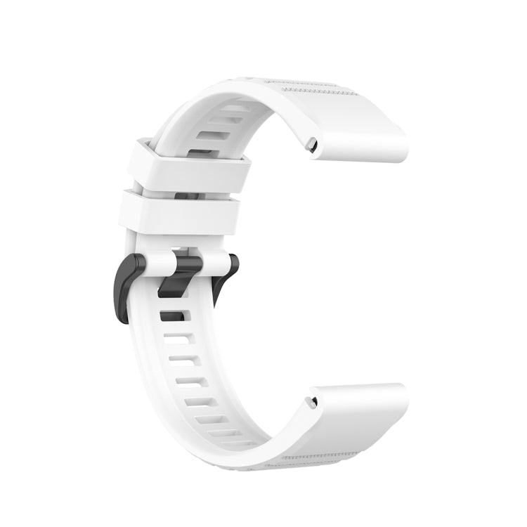 For Garmin Fenix 6 22mm Quick Release Official Texture Wrist Strap Watchband, with Plastic Button, with Metal Button
