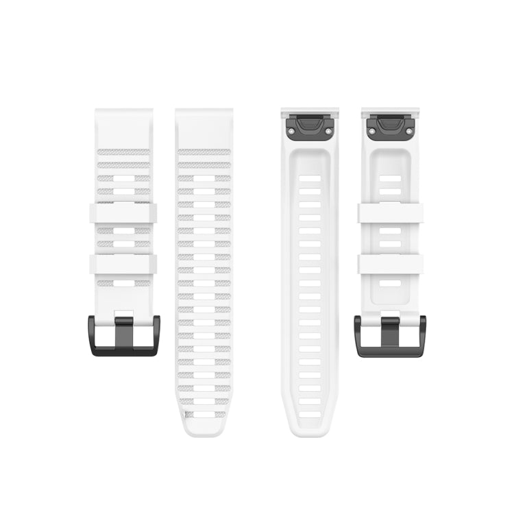 For Garmin Fenix 6 22mm Quick Release Official Texture Wrist Strap Watchband, with Plastic Button, with Metal Button