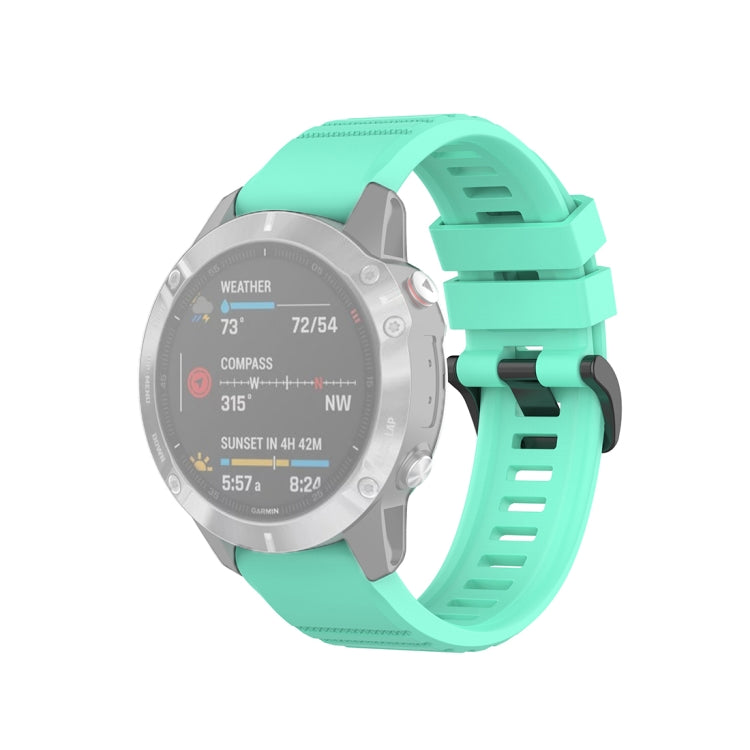 For Garmin Fenix 6 22mm Quick Release Official Texture Wrist Strap Watchband, with Plastic Button, with Metal Button