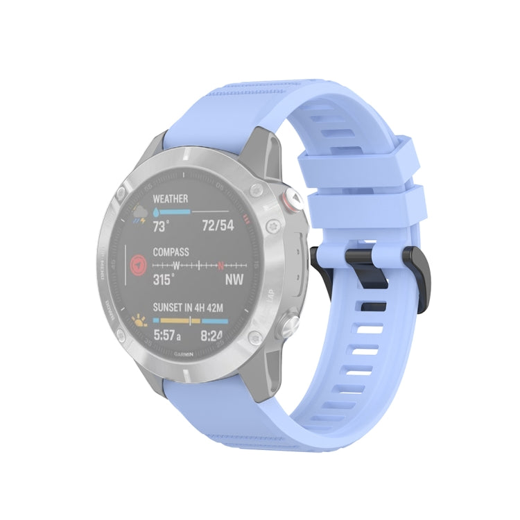 For Garmin Fenix 6 22mm Quick Release Official Texture Wrist Strap Watchband, with Plastic Button, with Metal Button
