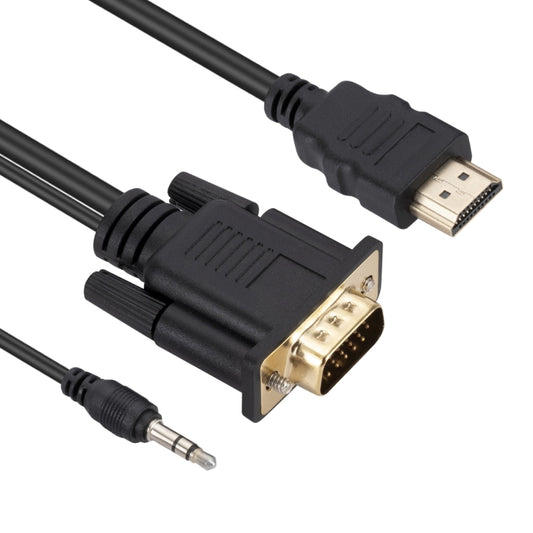 كابل محول HDMI إلى VGA مع صوت، طول 1.8 متر، HDMI إلى VGA