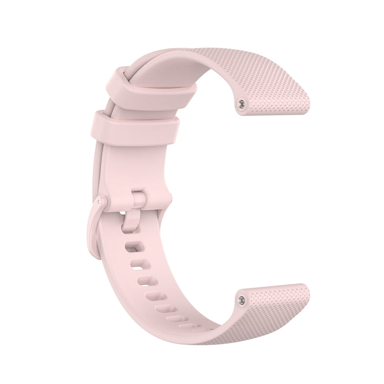 For Polar Ignite 20mm Small Plaid Texture Silicone Wrist Strap Watchband, 20mm