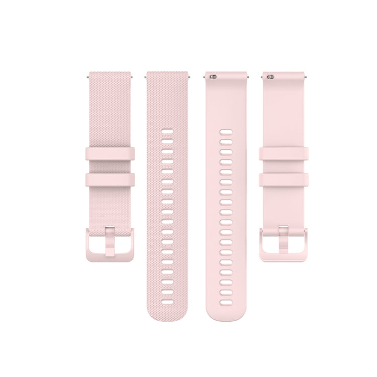 For Polar Ignite 20mm Small Plaid Texture Silicone Wrist Strap Watchband, 20mm