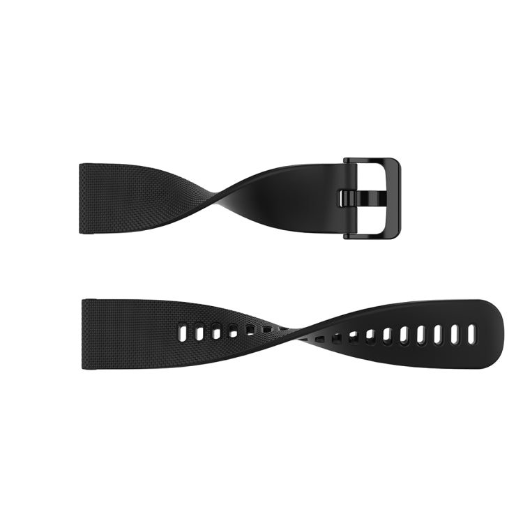 For Polar Ignite 20mm Small Plaid Texture Silicone Wrist Strap Watchband, 20mm