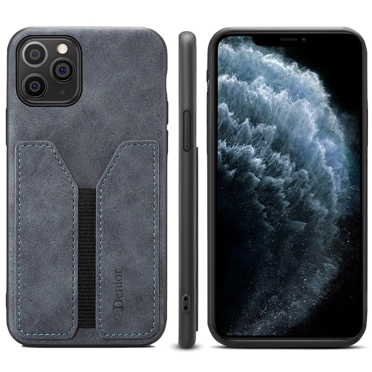 Denior DV Elastic Card PU Back Cover Phone Case, For iPhone 11 Pro, For iPhone 11 Pro Max, For iPhone X / XS, For iPhone XR, For iPhone XS Max, For iPhone SE 2022 / SE 2020 / 7 / 8, For iPhone 7 Plus / 8 Plus