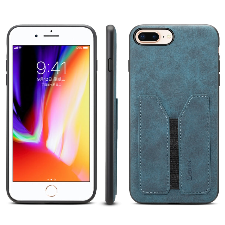 Denior DV Elastic Card PU Back Cover Phone Case, For iPhone 11 Pro, For iPhone 11 Pro Max, For iPhone X / XS, For iPhone XR, For iPhone XS Max, For iPhone SE 2022 / SE 2020 / 7 / 8, For iPhone 7 Plus / 8 Plus