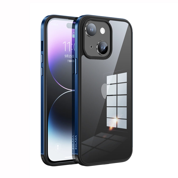 جراب هاتف SULADA بإطار معدني + زجاج نانو + TPU، لهاتف iPhone 14، وiPhone 14 Plus، وiPhone 14 Pro، وiPhone 14 Pro Max