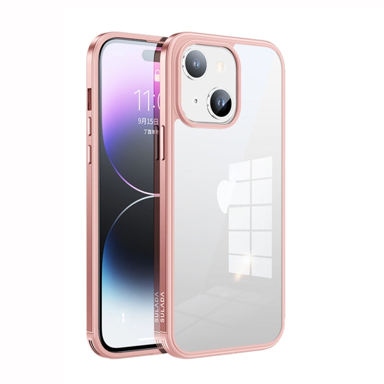 جراب هاتف SULADA بإطار معدني + زجاج نانو + TPU، لهاتف iPhone 14، وiPhone 14 Plus، وiPhone 14 Pro، وiPhone 14 Pro Max