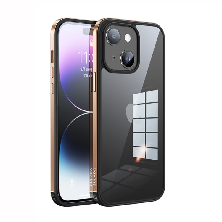 جراب هاتف SULADA بإطار معدني + زجاج نانو + TPU، لهاتف iPhone 14، وiPhone 14 Plus، وiPhone 14 Pro، وiPhone 14 Pro Max