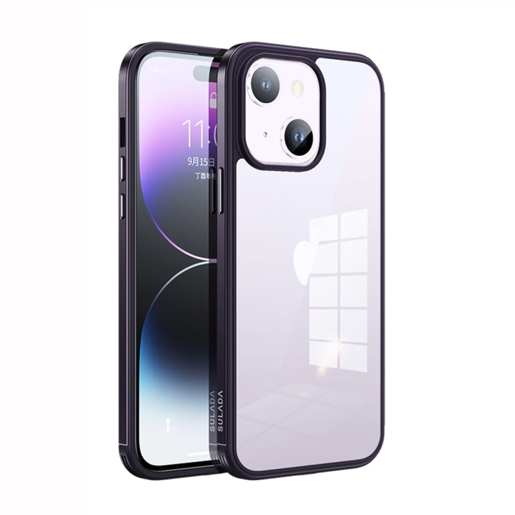 جراب هاتف SULADA بإطار معدني + زجاج نانو + TPU، لهاتف iPhone 14، وiPhone 14 Plus، وiPhone 14 Pro، وiPhone 14 Pro Max
