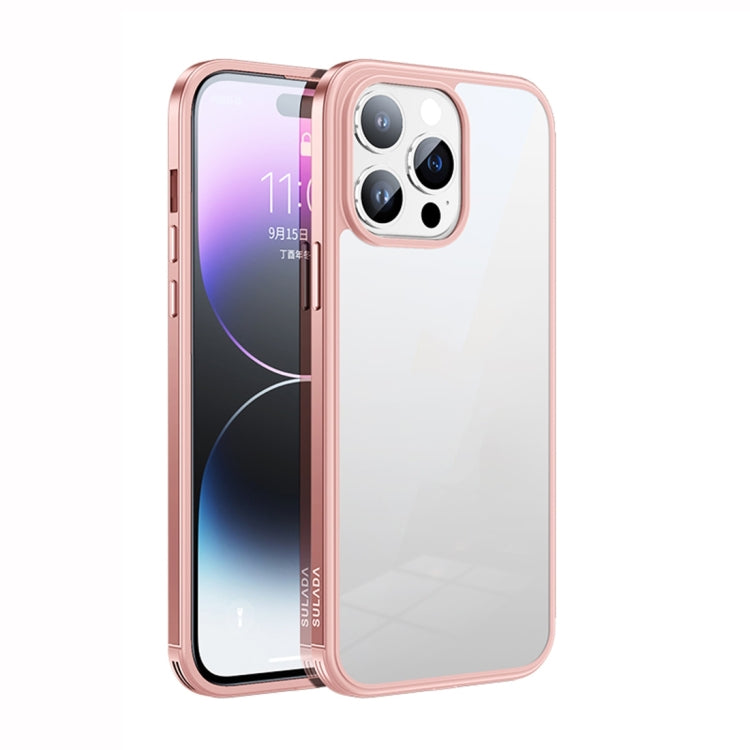 جراب هاتف SULADA بإطار معدني + زجاج نانو + TPU، لهاتف iPhone 14، وiPhone 14 Plus، وiPhone 14 Pro، وiPhone 14 Pro Max