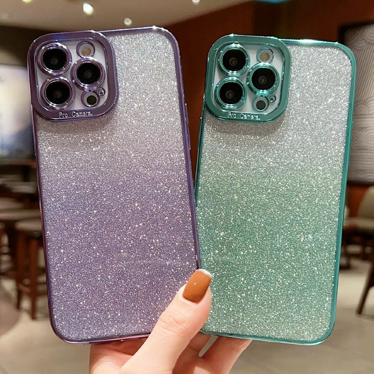 جراب هاتف TPU لامع شفاف بألوان متدرجة، لهاتف iPhone 6 Plus / 6s Plus، لهاتف iPhone 6 / 6s
