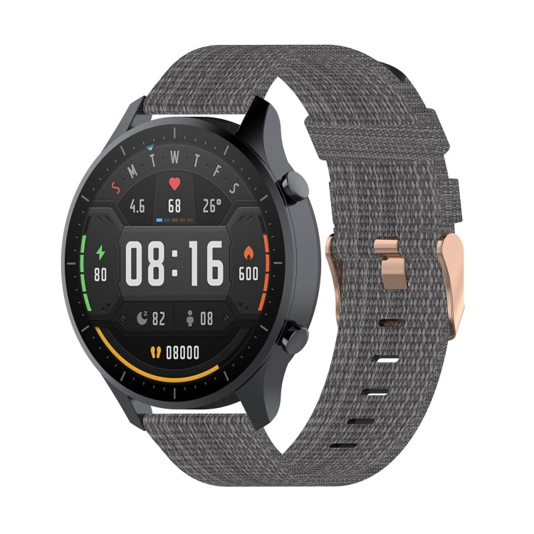 For Xiaomi Watch Color 22mm Nylon Denim Wrist Strap Watchband