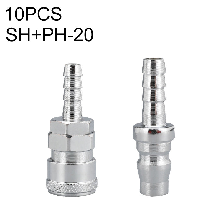 10pcs C-type Self-lock Air Tube Pneumatic Quick Fitting Connector, PF-20, PF-30, PF-40, PH-20, PH-30, PH-40, PM-20, PM-30, PM-40, PP-20, PP-30, PP-40, SF-20, SF-30, SF-40, SH-20, SH-30, SH-40, SM-20, SM-30, SM-40, SP-20, SP-30, SP-40, SF+PF-20, SF+PF-3...