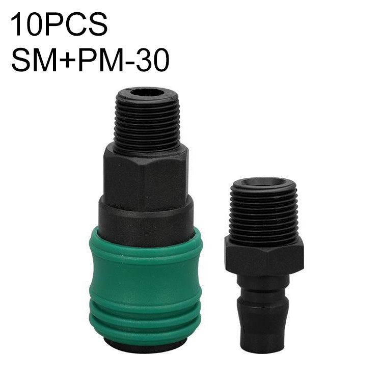 10pcs Plastic Steel C-type Self-lock Pneumatic Components, SF+PF-20, SF+PF-30, SF+PF-40, SH+PH-20, SH+PH-30, SH+PH-40, SM+PM-20, SM+PM-30, SM+PM-40, SP+PP-20, SP+PP-30, SP+PP-40, Round Triplet