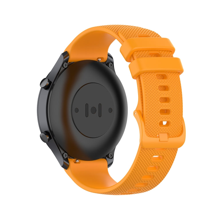 For Xiaomi Watch Color 22mm Small Plaid Texture Silicone Wrist Strap Watchband, 22mm