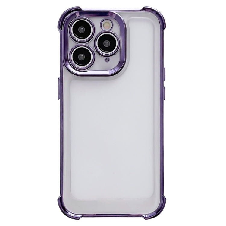 جراب هاتف فضائي مقاوم للصدمات بأربع زوايا مطلي بالكهرباء، مناسب لهاتف iPhone 11 Pro