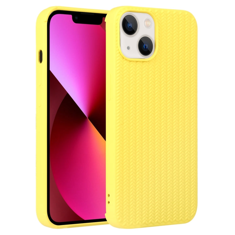 جراب هاتف من السيليكون بنسيج منسوج، مناسب لأجهزة iPhone 14 وiPhone 14 Plus وiPhone 14 Pro وiPhone 14 Pro Max وiPhone 13
